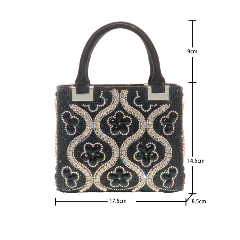 Ženska crossbody torba, horizontalni kvadratni oblik, poliester, zaključavanje, džep za telefon i dokumente, gradska jednostavnost
