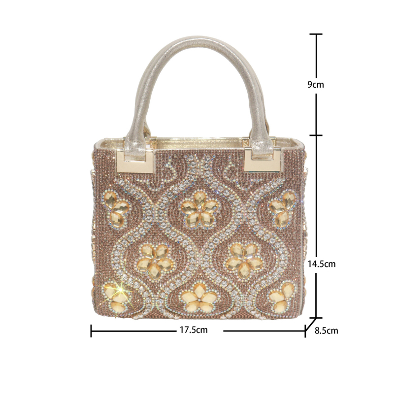 Ženska crossbody torba, horizontalni kvadratni oblik, poliester, zaključavanje, džep za telefon i dokumente, gradska jednostavnost