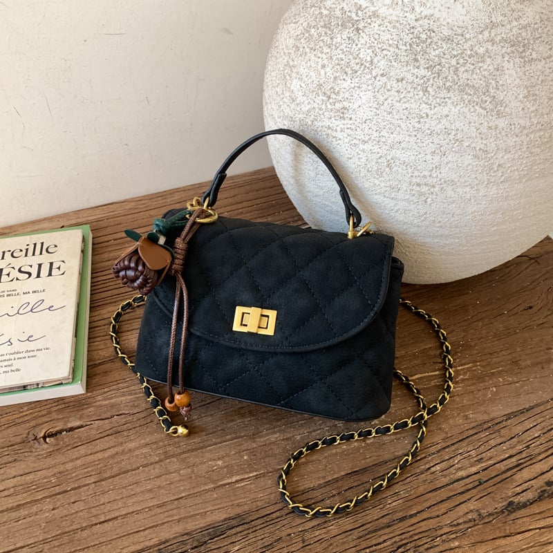 PU crossbody torbica, gradski minimalistički stil, horizontalni kvadratni oblik, zaključavanje lokkom, unutarnja džep sa zip zatvaračem