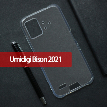 Pouzdro na telefón pre Umidigi Bison 2021 – priehľadný TPU zadný kryt