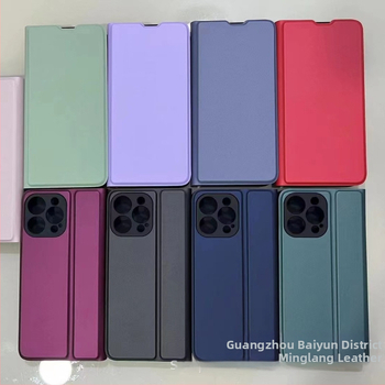 Kožený obal z umelej kože pre S26 Ultra a S26 Plus s magnetickým zapínaním, horúce lisovanie