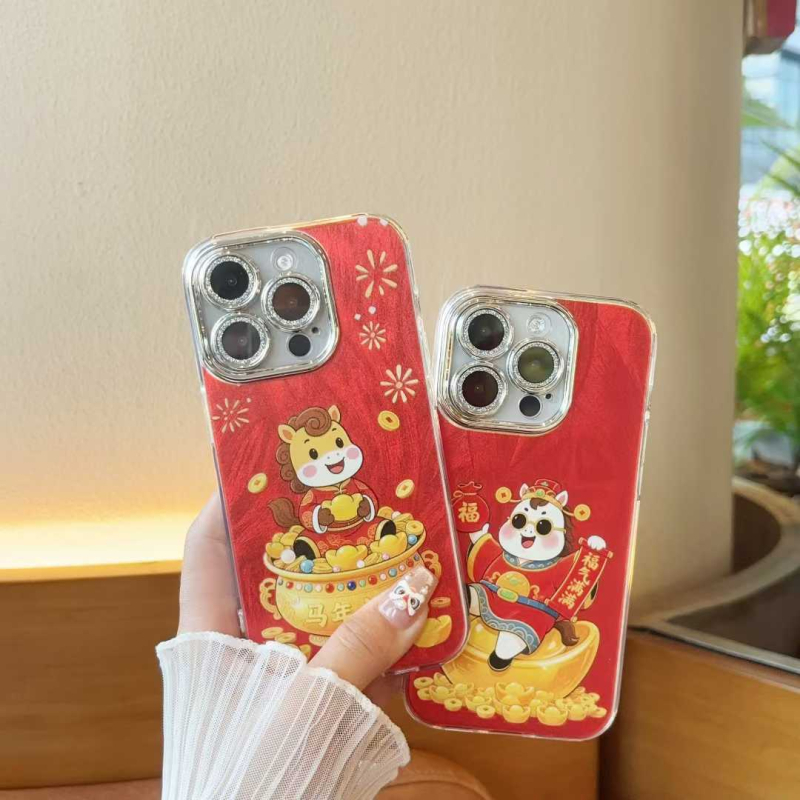 Obal na telefón - zadný kryt, kreslený štýl, IMD s perou, vstrekovacie formovanie, odolný voči pádu