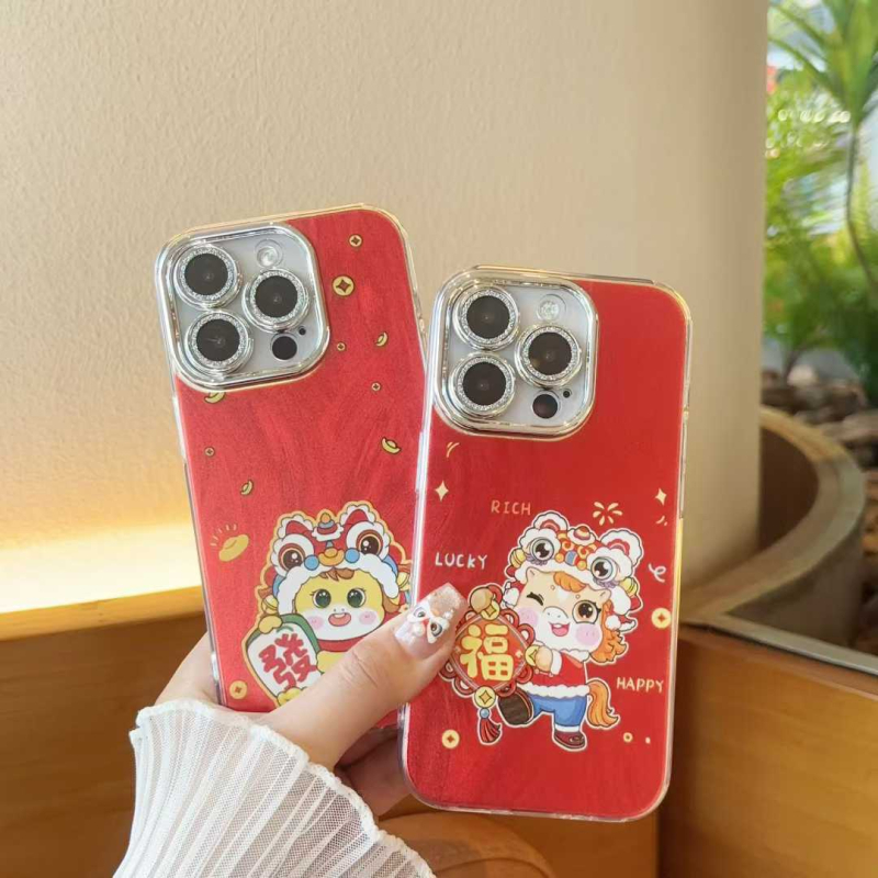 Obal na telefón - zadný kryt, kreslený štýl, IMD s perou, vstrekovacie formovanie, odolný voči pádu