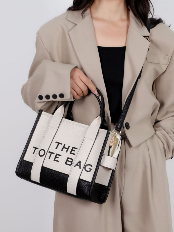 PU torba s literama za žene, velika kapaciteta, crossbody preko ramena sa zatvaračem, horizontalnog oblika kvadrat, trodimenzionalni vanjski dizajn, unutarnji džepovi: zip džep, džep za telefon, džep za ID