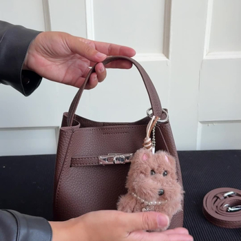Torba za rame bucket stila, za slobodno vrijeme, PU materijal, zatvarač na zip, unutarnja džep na zip