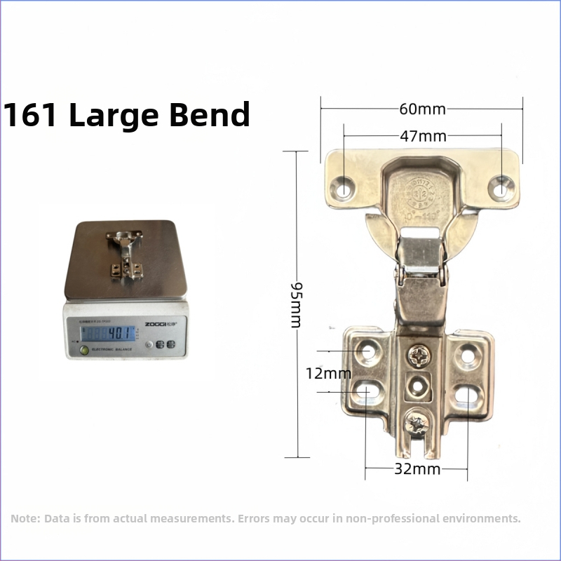 Υδραυλικός μεντεσές ντουλαπιού 161261, χάλυβας ψυχρής έλασης, 42–45 g, για έπιπλα