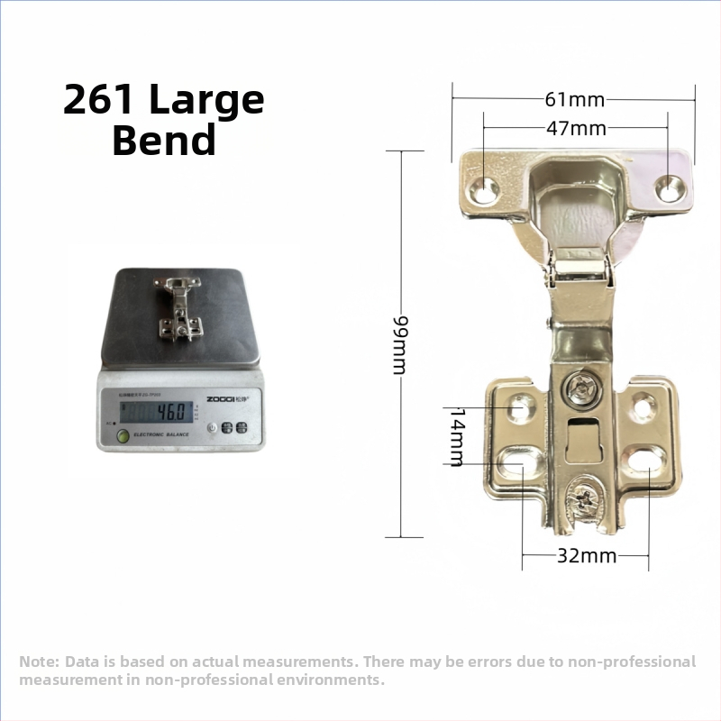 Υδραυλικός μεντεσές ντουλαπιού 161261, χάλυβας ψυχρής έλασης, 42–45 g, για έπιπλα