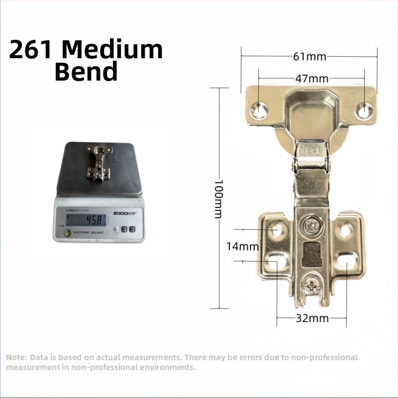 Υδραυλικός μεντεσές ντουλαπιού 161261, χάλυβας ψυχρής έλασης, 42–45 g, για έπιπλα