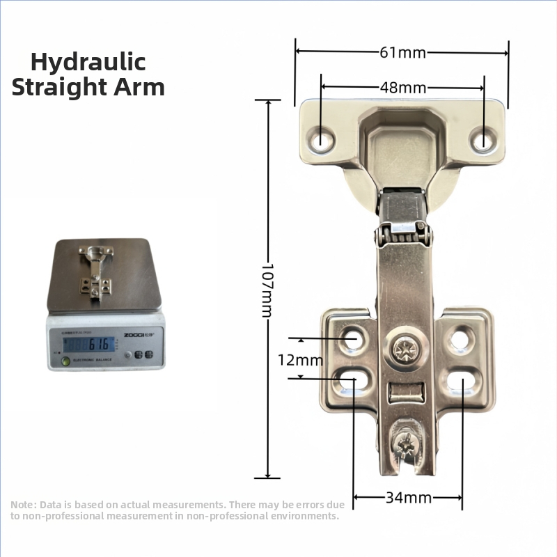 Υδραυλικός μεντεσές ντουλαπιού 161261, χάλυβας ψυχρής έλασης, 42–45 g, για έπιπλα