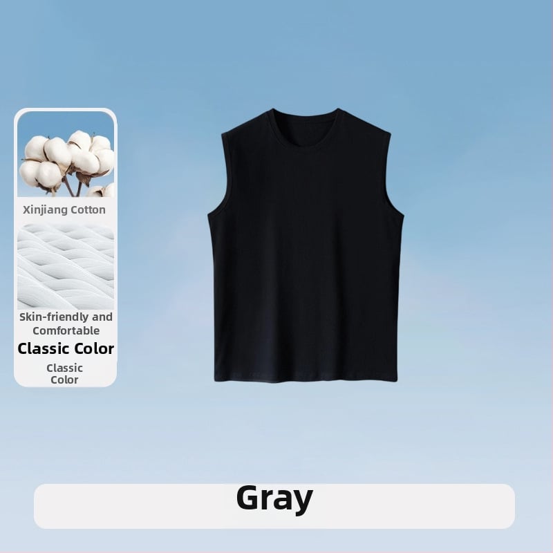 Maieu bărbați din bumbac, fără cusături, guler rotund, 100% bumbac, greutate moderată 141–160 g/m²