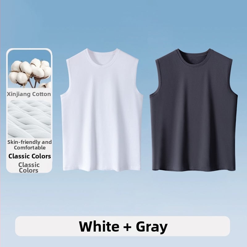 Maieu bărbați din bumbac, fără cusături, guler rotund, 100% bumbac, greutate moderată 141–160 g/m²