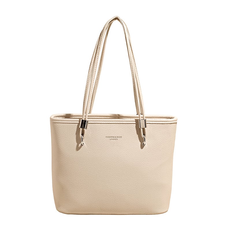 Чанта Tote с голям капацитет, PU кожа, ежедневен корейски стил, цип за затваряне, подплата полиестер, Есен 2025