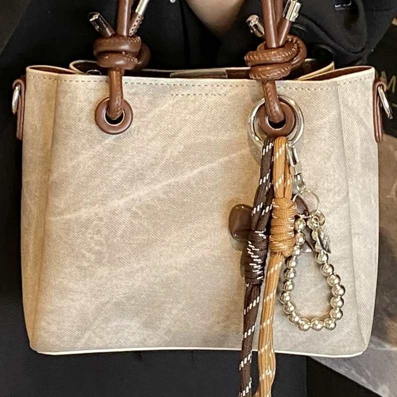 PU crossbody torba tipa bucket za žene, srednje veličine, jesen-zima 2025, korejski stil, svakodnevna upotreba