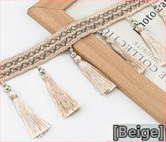 Cap de perdea din dantelă cu ciucuri - Material: bază din plasă hexagonală + fir poliester; Pentru meșteșuguri; Cod produs: 1024947142; Marca: Altele