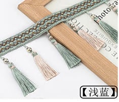 Cap de perdea din dantelă cu ciucuri - Material: bază din plasă hexagonală + fir poliester; Pentru meșteșuguri; Cod produs: 1024947142; Marca: Altele