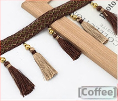 Cap de perdea din dantelă cu ciucuri - Material: bază din plasă hexagonală + fir poliester; Pentru meșteșuguri; Cod produs: 1024947142; Marca: Altele