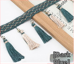 Cap de perdea din dantelă cu ciucuri - Material: bază din plasă hexagonală + fir poliester; Pentru meșteșuguri; Cod produs: 1024947142; Marca: Altele