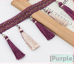 Cap de perdea din dantelă cu ciucuri - Material: bază din plasă hexagonală + fir poliester; Pentru meșteșuguri; Cod produs: 1024947142; Marca: Altele