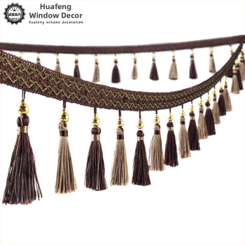 Cap de perdea din dantelă cu ciucuri - Material: bază din plasă hexagonală + fir poliester; Pentru meșteșuguri; Cod produs: 1024947142; Marca: Altele