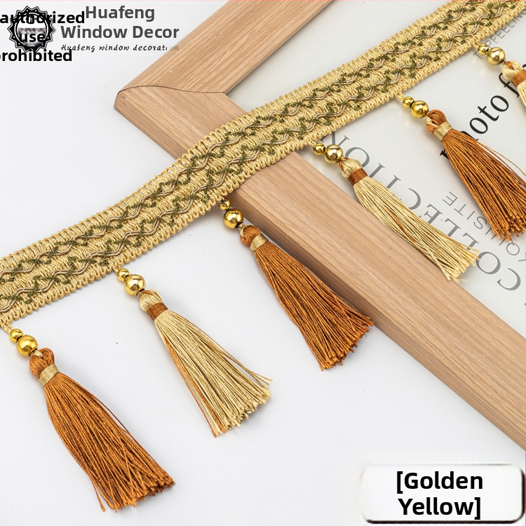 Cap de perdea din dantelă cu ciucuri - Material: bază din plasă hexagonală + fir poliester; Pentru meșteșuguri; Cod produs: 1024947142; Marca: Altele