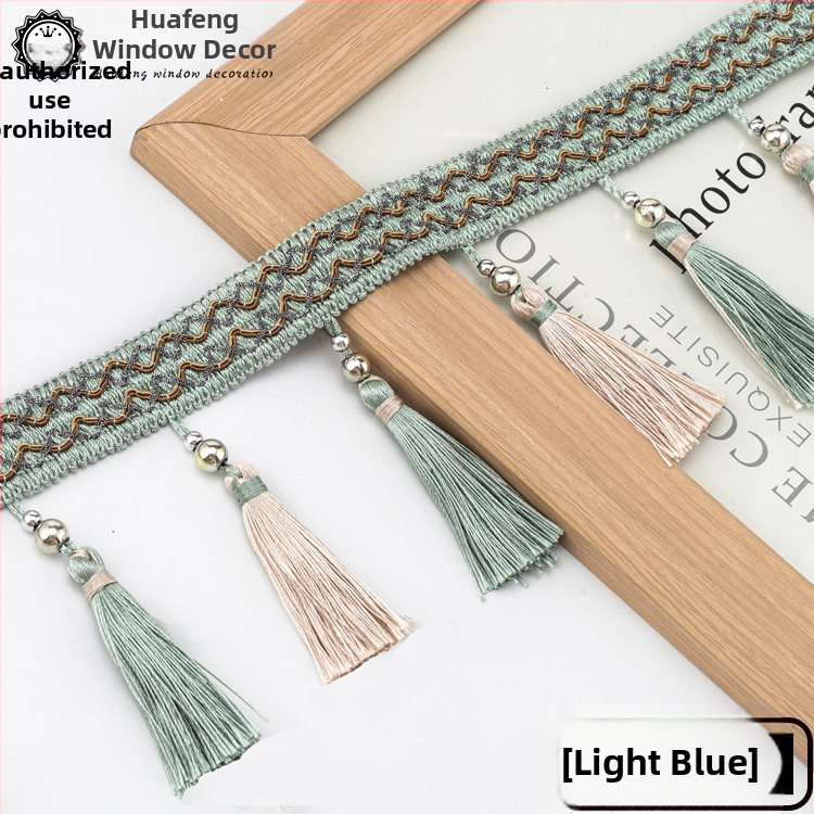 Cap de perdea din dantelă cu ciucuri - Material: bază din plasă hexagonală + fir poliester; Pentru meșteșuguri; Cod produs: 1024947142; Marca: Altele