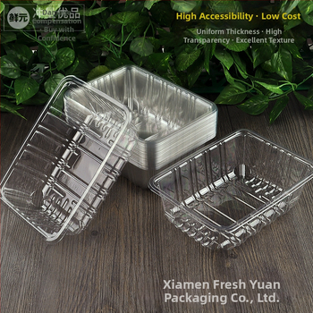 Еднократна PET плодова кутия без капак, модел 1813, PET материал, дебелина на стената 0.3 мм, вътрешен диаметър 120 мм