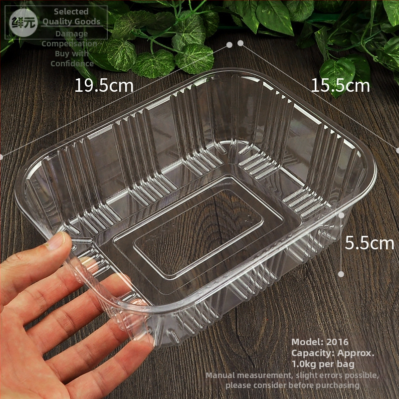 Еднократна PET плодова кутия без капак, модел 1813, PET материал, дебелина на стената 0.3 мм, вътрешен диаметър 120 мм