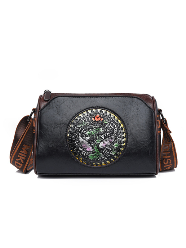 Ženska PU crossbody torbica, Envelope Pack stil, horizontalni kvadratni oblik, zatvaranje zatvaračem, unutarnja džep sa zipom