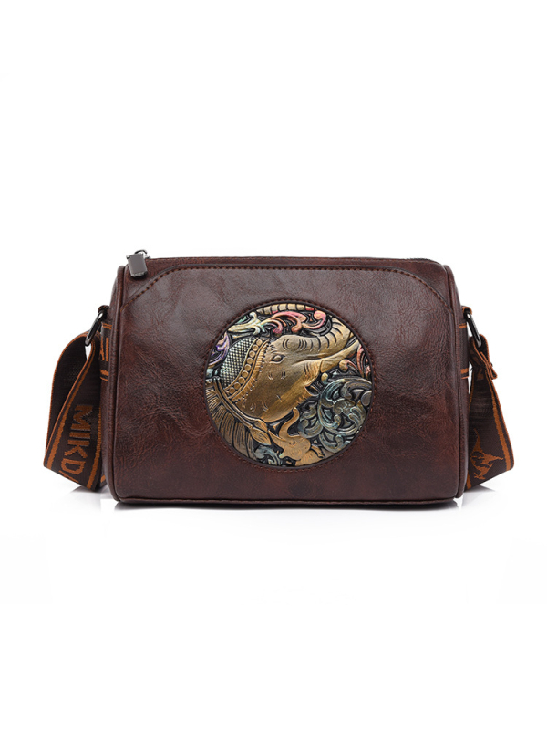 Ženska PU crossbody torbica, Envelope Pack stil, horizontalni kvadratni oblik, zatvaranje zatvaračem, unutarnja džep sa zipom