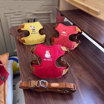 Кучешка жилетка с регулируема гръдна презрамка, плат