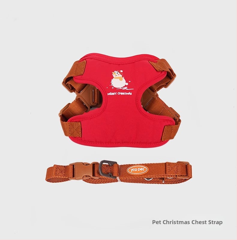 Кучешка жилетка с регулируема гръдна презрамка, плат