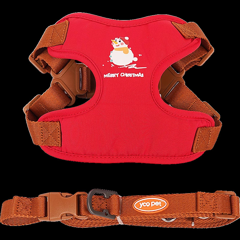 Кучешка жилетка с регулируема гръдна презрамка, плат