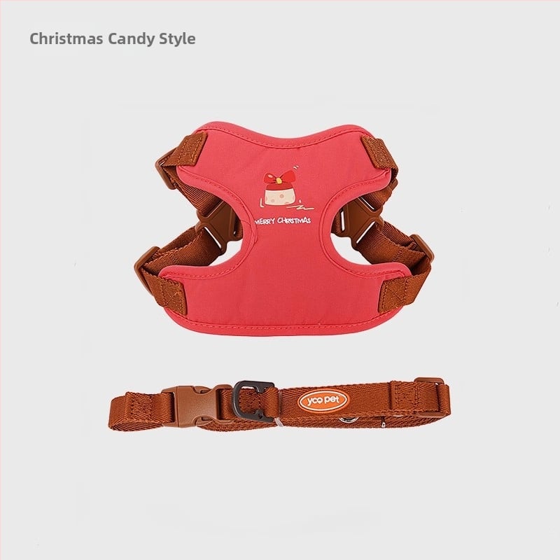 Кучешка жилетка с регулируема гръдна презрамка, плат