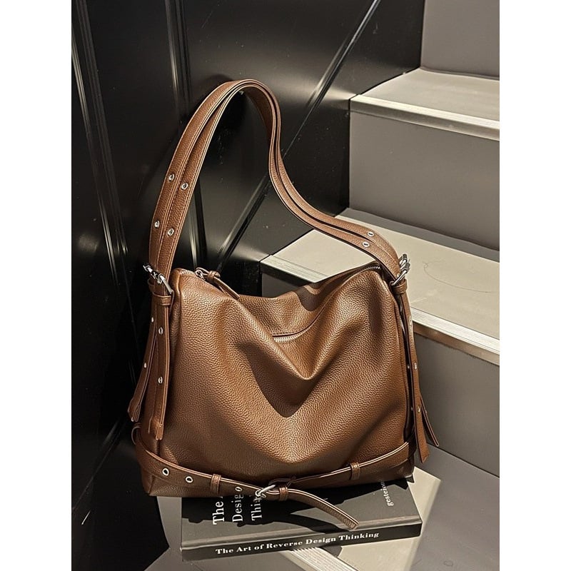 Дамска Tote чанта, уличен стил, PU кожа, хоризонтална квадратна форма, ципово затваряне, вътрешен джоб с цип