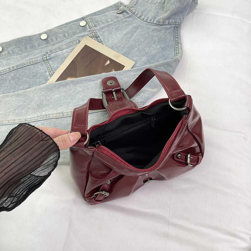 Ženska torbica za ramena Yicai socialite, corduroy, stil armpit bag, vodoravni kvadratni oblik, zatvarač otvaranje, podstava od poliestera