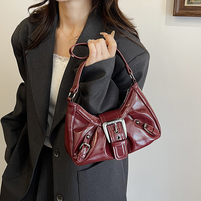 Ženska torbica za ramena Yicai socialite, corduroy, stil armpit bag, vodoravni kvadratni oblik, zatvarač otvaranje, podstava od poliestera
