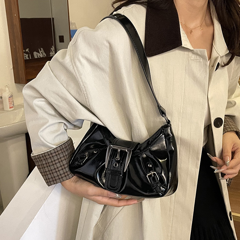 Ženska torbica za ramena Yicai socialite, corduroy, stil armpit bag, vodoravni kvadratni oblik, zatvarač otvaranje, podstava od poliestera