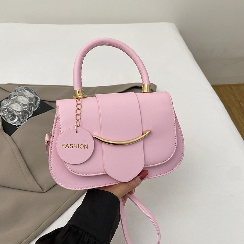 Ženska crossbody torba u ulično-stilskom izgledu, PU koža, horizontalni kvadratni oblik, zatvarač, unutarnja torbica za mobitel