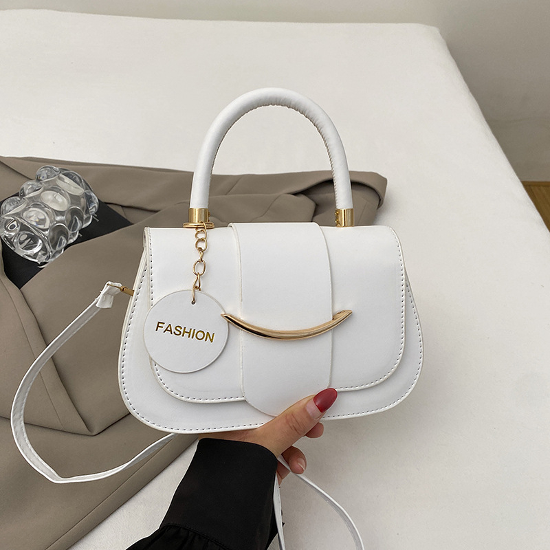 Ženska crossbody torba u ulično-stilskom izgledu, PU koža, horizontalni kvadratni oblik, zatvarač, unutarnja torbica za mobitel