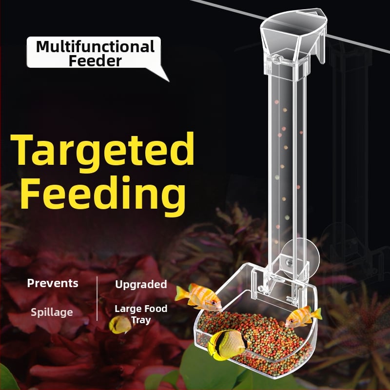 Акрилна тръба за аквариумно хранене със автоматично подаване, прозрачен хранилник за скариди — Strange Garden