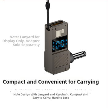 One Core Type-C–to–DC digitális kijelző adapter, PD 100W gyors töltés, noteszgép töltő konverter