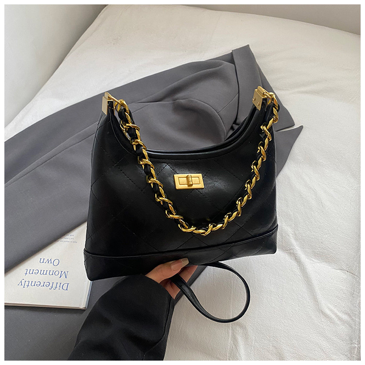 Crossbody torba od PU kože, hobos stil, horizontalni kvadratni oblik, zatvarač, poliester podstava