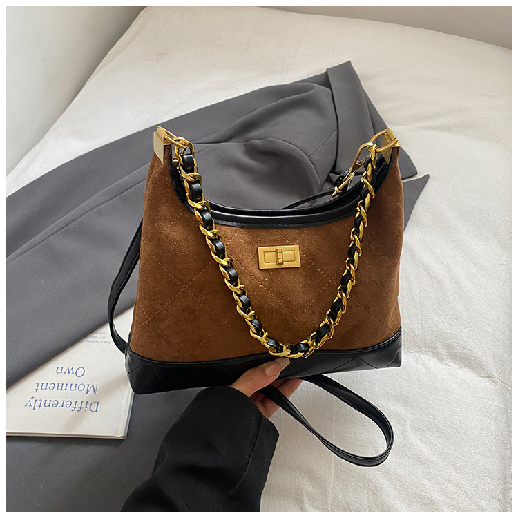 Crossbody torba od PU kože, hobos stil, horizontalni kvadratni oblik, zatvarač, poliester podstava
