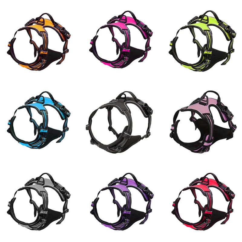 Презрамник за кучета във вид жилетка, каишка от въже