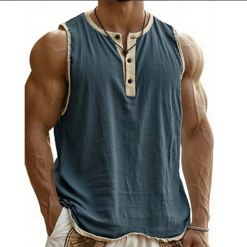 Спортен жилет за тренировки, свободен крой, 3 копчета, бързосъхнещ и дишащ полиестер