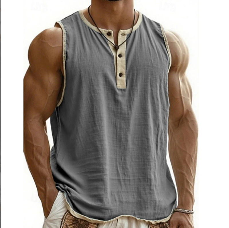 Спортен жилет за тренировки, свободен крой, 3 копчета, бързосъхнещ и дишащ полиестер