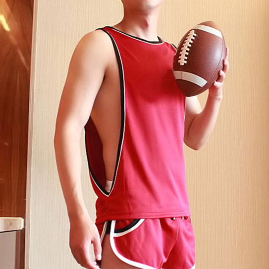 Vesta sport pentru bărbați fără mâneci, model solid, material ușor, poliester 80%