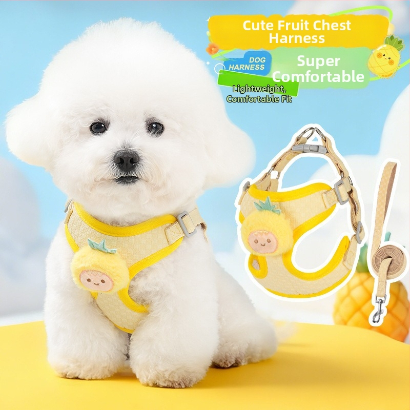 Leduo Регулируема жилетка-стил каишка и нагръдник за малки кучета и котки