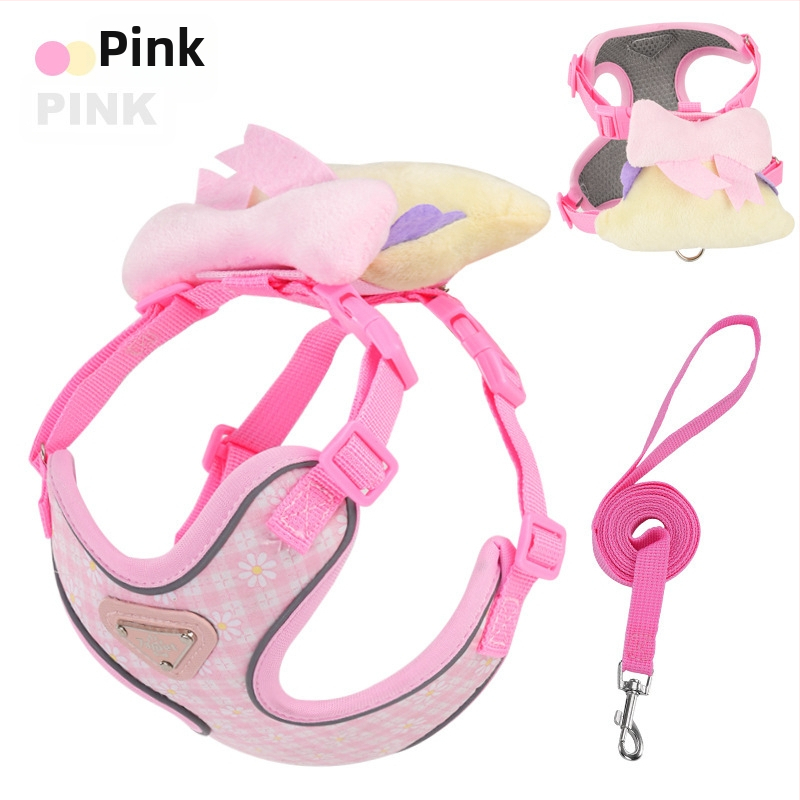 Leduo Регулируема жилетка-стил каишка и нагръдник за малки кучета и котки