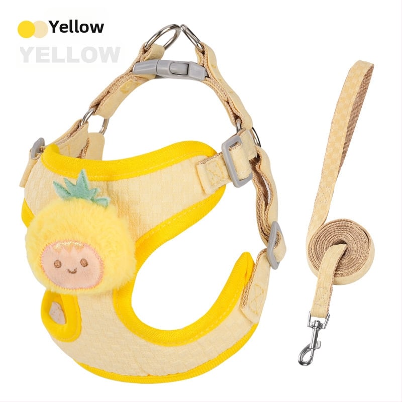 Leduo Регулируема жилетка-стил каишка и нагръдник за малки кучета и котки